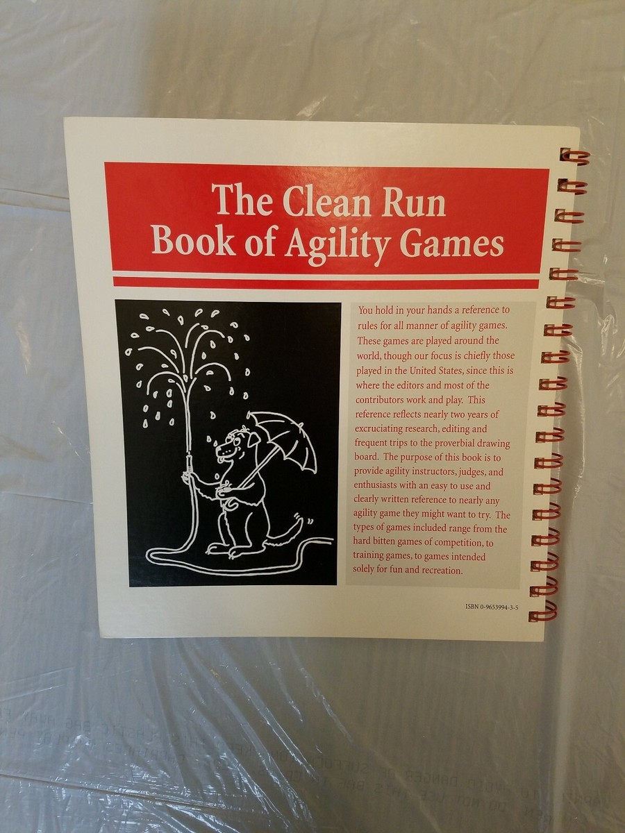 CLEAN RUN BOOK OF AGILITY GAMES (1st Edition) NEVER USED