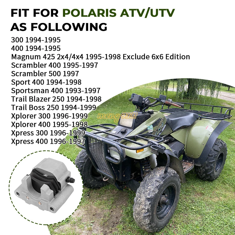 Rear Brake Caliper Rebuild for Polaris 300 400 1994 1995 Scrambler 400 500 1997 - Image 2 of 4