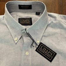 NWT DEADSTOCK Chaps Ralph Lauren 15.5 32/33 Oxford Cloth Button Down Dress Shirt