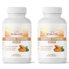 Platinum Turmeric, Pain Relief, Joint Support with Natural Ingredients - 120 Cap