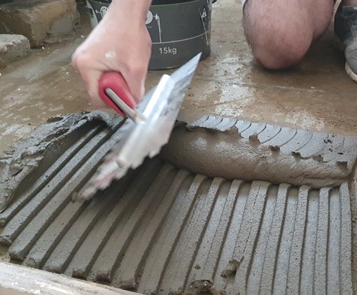 Holtmann Notched 12mm Trowel S/Steel - Made in Germany - Picture 5 of 6