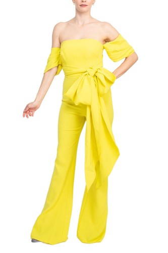 Jovani off the shoulder scuba crepe prom jumpsuit - 第 5/20 張圖片
