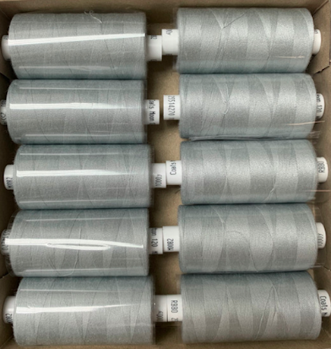 Premium Coats Moon Sewing Machine Polyester Thread Cotton 1000 yards x 10 cops - Picture 71 of 152