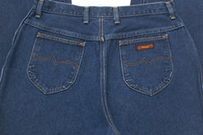 Vintage USA 70s Wrangler No Fault Jeans High Waist Mom Jean Womens Misses Sz 18