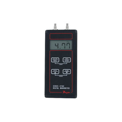 Dwyer 477AV-1 Handheld Digital Manometer, 0-20'' wc, Air Velocity/Flow