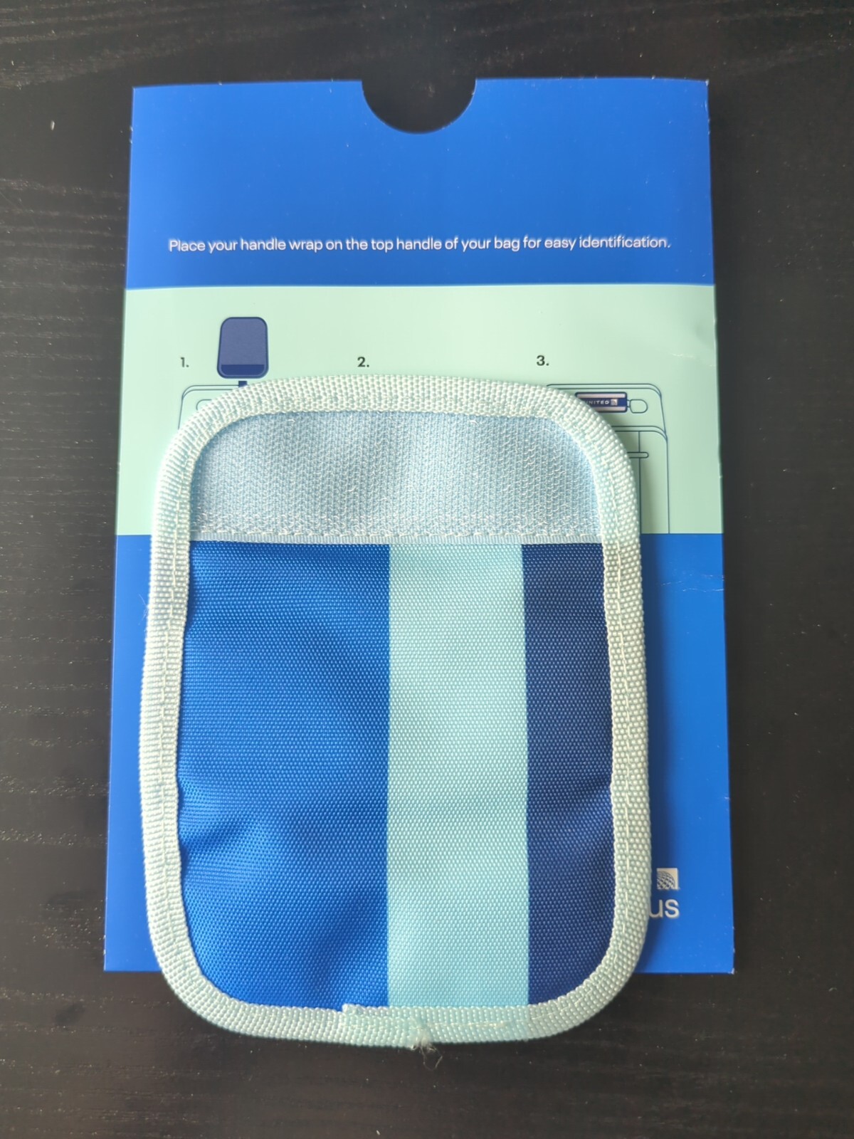 United Airlines UA Premier 1K Blue Bag Luggage Handle Wrap New 2024