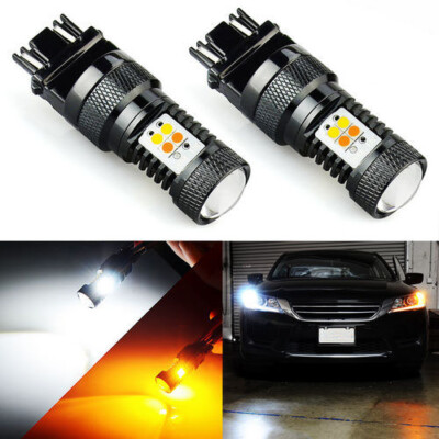 3157 Switchback Dual Color LED Turn Signal Lights Anti Hyper Flash W Canbus SMD