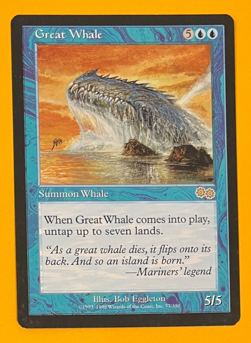 MTG GREAT WHALE Urza's Saga (OldManMTG 004-744) | eBay