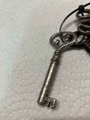 Antiker Schrank oder Schublade/Kastenschlüssel x 6 Länge 2 1/2-2 1/8" - Bild 3 von 9