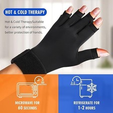 Pain Relief Hot Cold Gloves Reusable Gel Gloves Breathable Fabric For Arthritis