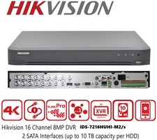 Hikvision 16 Kanal DVR 4K 8MP, H.265+ AcuSense 8MP Turbo HD DS-7216HUHI-M2/S