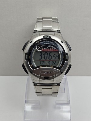 Mens Vintage Casio Tide Graph Moon Phase Digital Watch 100M Alarm Timer Works