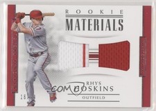 2018 Panini National Treasures Rookie Materials Dual 16/99 Rhys Hoskins 6fs
