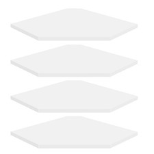 Corner Wall Shelf, Corner Shelf Floating, Set of 4 Wooden Hanging Corner Shel...