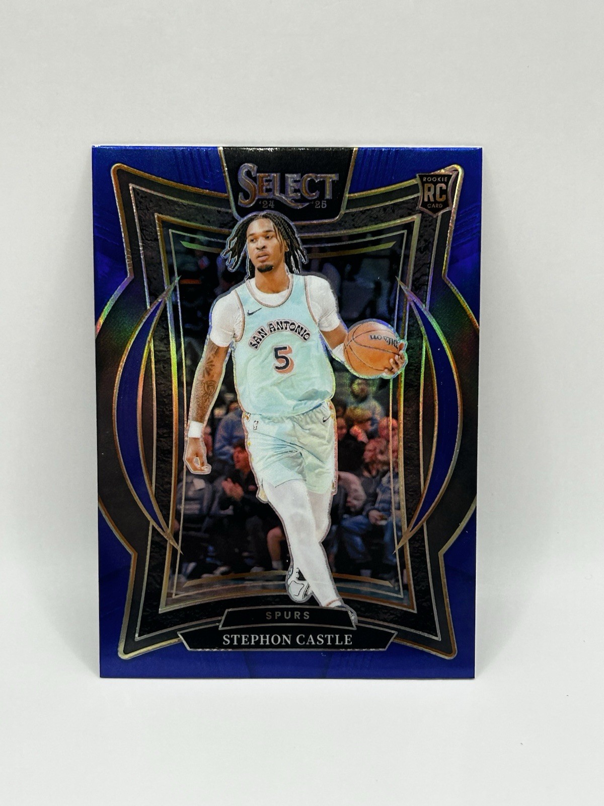 2024-25 Panini Select Concourse Level Stephon Castle #175 Silver Blue Prizm RC