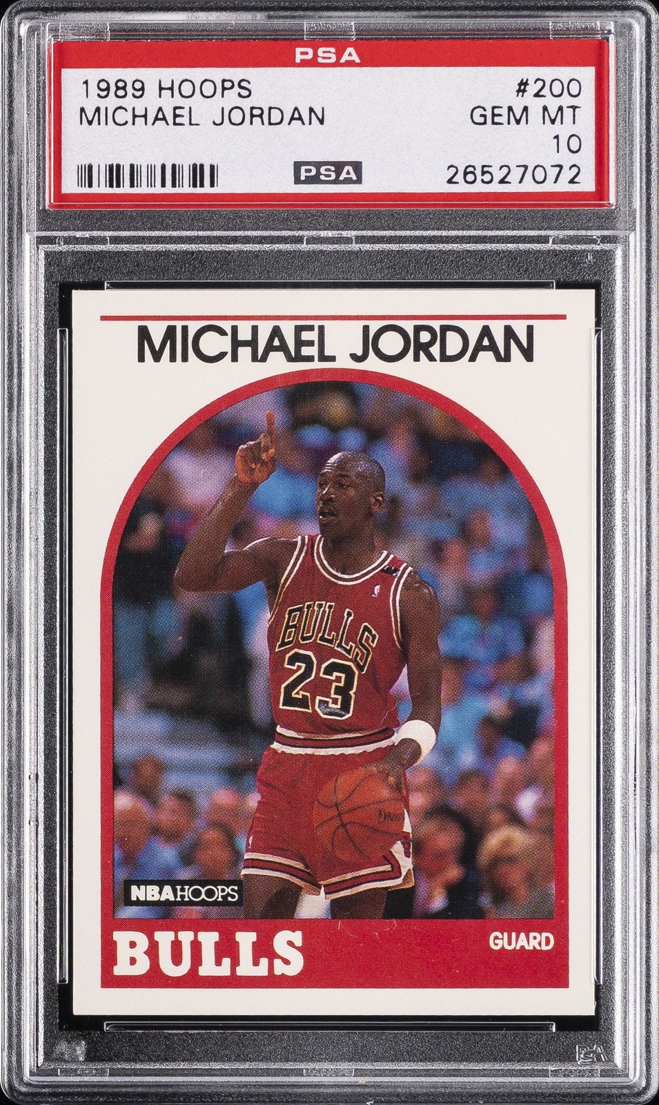 1989 HOOPS #200 MICHAEL JORDAN PSA 10