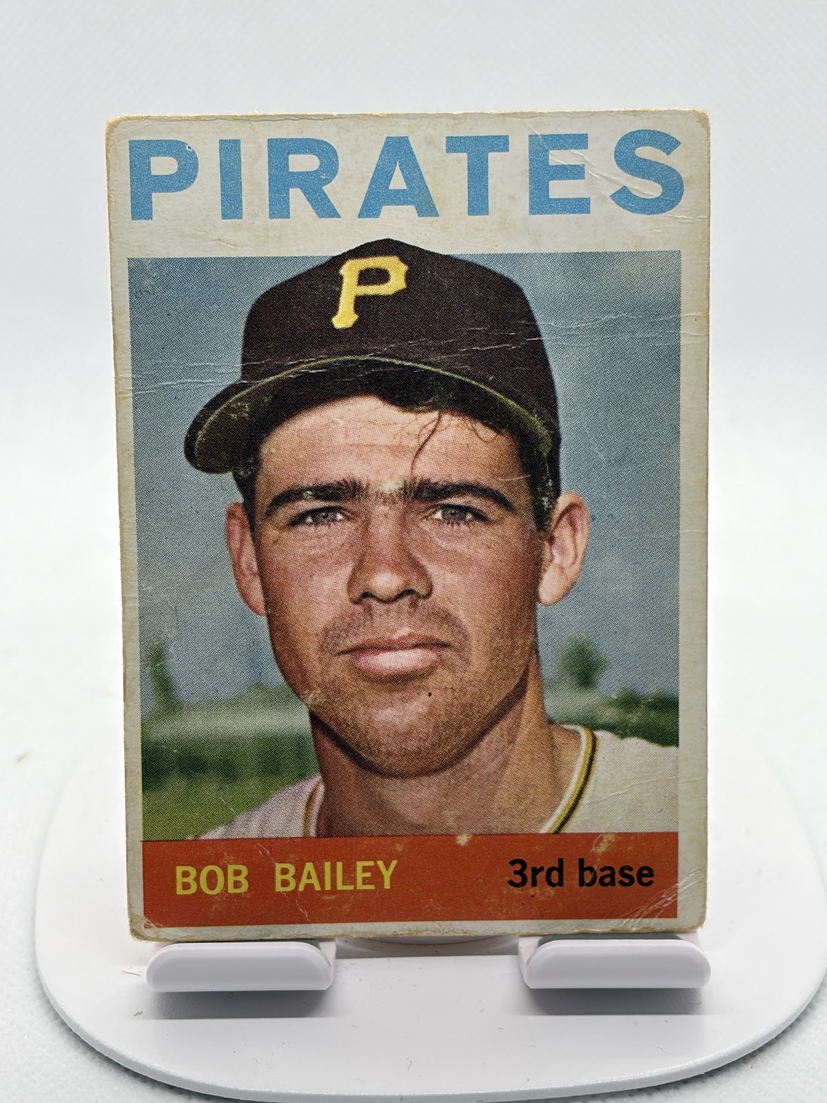 1964 Topps Bob Bailey #91 Pirates WRITING POOR
