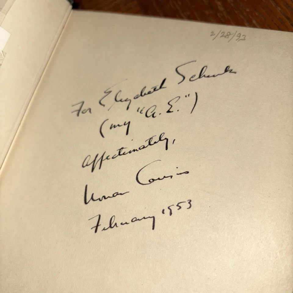 Signed w/ Correspondence to Aunt: WHO SPEAKS FOR MAN? Norman Cousins, 1953 1st - Image 3 of 4