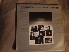 NEIL DIAMOND - HIS 12 GREATEST HITS - 1974 MCA RECORDS VINYL LP - VG/VG 