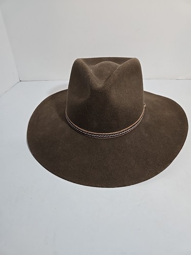Stetson Stallion Western Cowboy Hat XXX Premium Wool Brown Sz 7R USA Made - Picture 3 of 10