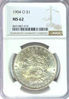 1904 O $1 Morgan Silver One Dollar MS62 New Orleans