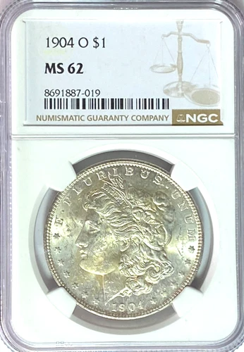 1904 O $1 Morgan Silver One Dollar MS62 New Orleans
