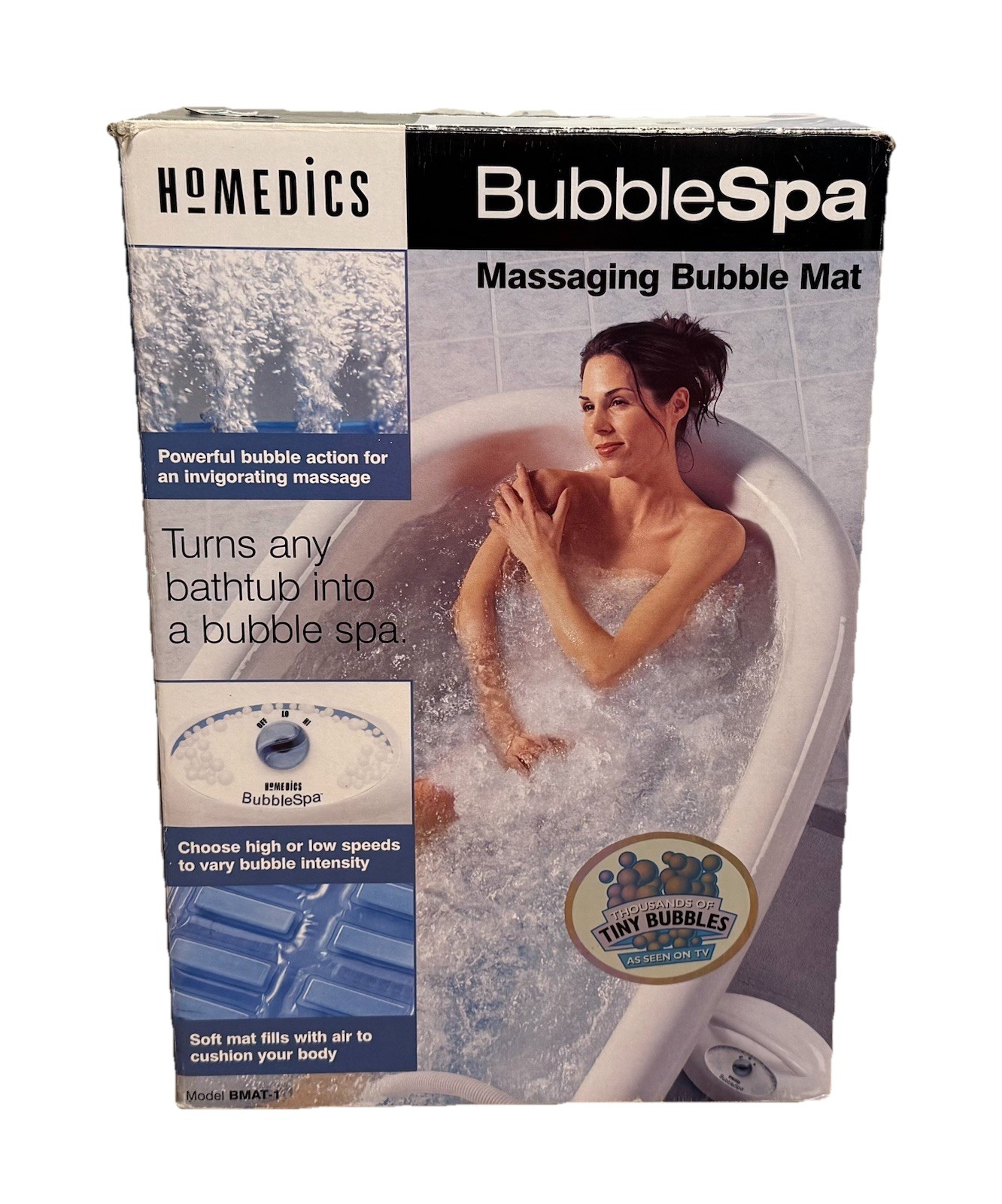 Homedics BubbleSpa Electric Massaging Bubble Mat Bathtub Spa