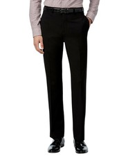 Calvin Klein Mens Slim fit Dress Pants 30 / 32 Black Solid