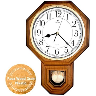 Traditional Regulator Schoolhouse Wall Clock - Silent