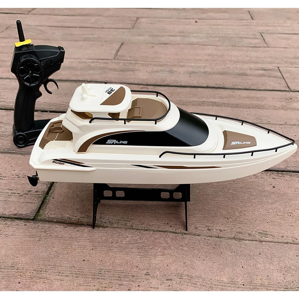 Velero eléctrico RC de 4 canales yate 15 km | h para principiantes Lake Pool escala 1 | 28 Foto 2 de 4