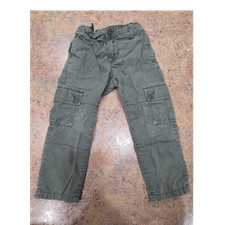 Old Navy Boys Green Cargo Pants Drawstring Cotton Pockets Elastic Waist
