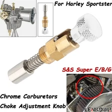 Chrome S&S Super E/B/G Carburetors Choke Adjustment Knob For Harley Sportster