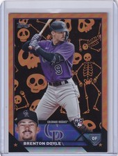 2023 Topps Update BRENTON DOYLE Halloween Skeleton #US314 13/50 Rockies Rookie