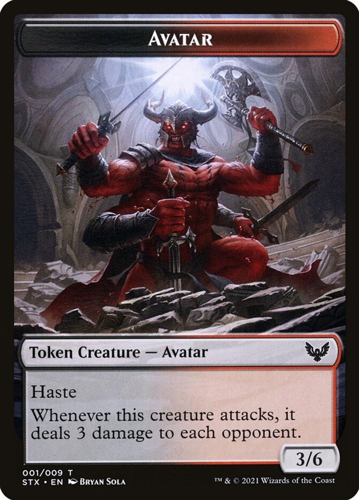 Avatar Token STX - 1 LP Strixhaven: School of Mages Magic