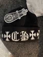 Chrome Hearts Black and white beanie nwt