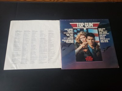 1980s EXCELLENT TOM CRUISE VAL KILMER VARIOUS  TOP GUN SOUNDTRACK 40023 LP33