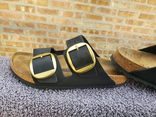 Birkenstock Arizona Big Buckle Sandals 41 US Size Women 10 Men 8 Black Color - Bild 2 von 6