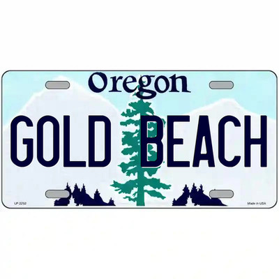 Gold Beach Oregon Metal Sign