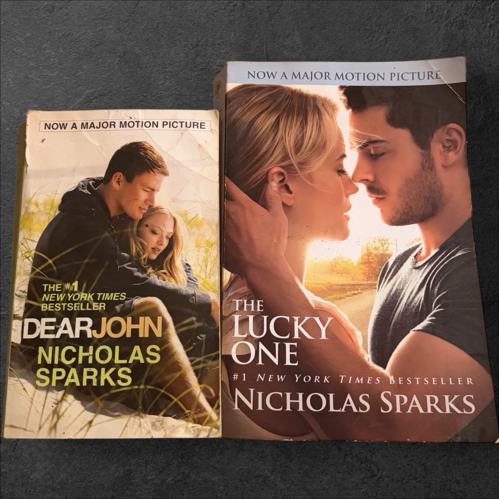 Nicholas Sparks Lot (2) Dear John & The Lucky One Movie Tie In Romance Books