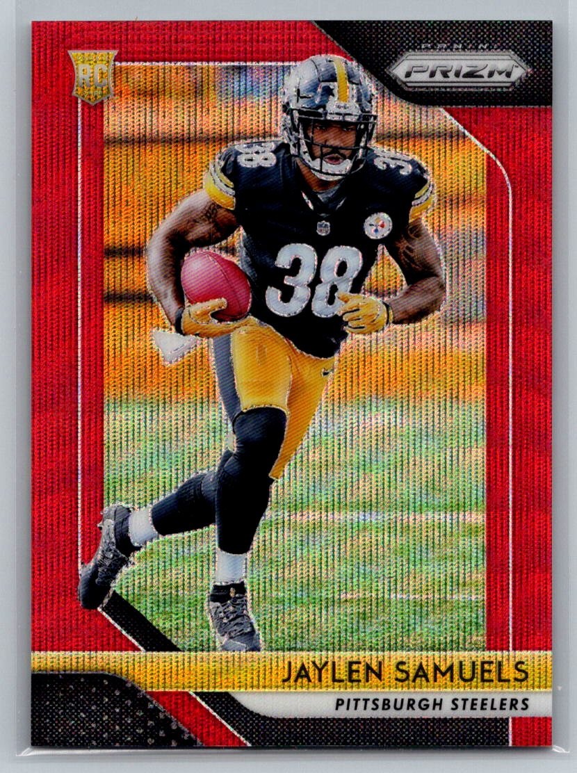 Jaylen Samuels 2018 Panini Prizm Red Wave Prizm Rookie 99/149 Steelers 238