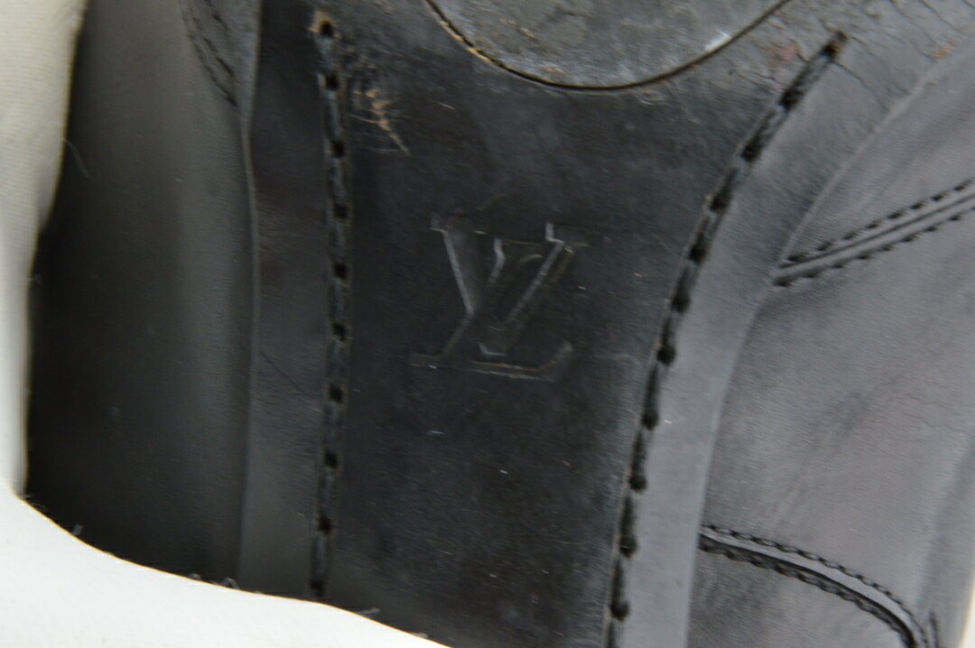 Louis Vuitton Long Boots Shoes EU 37 US 7 Leather Black Authentic thumbnail 9