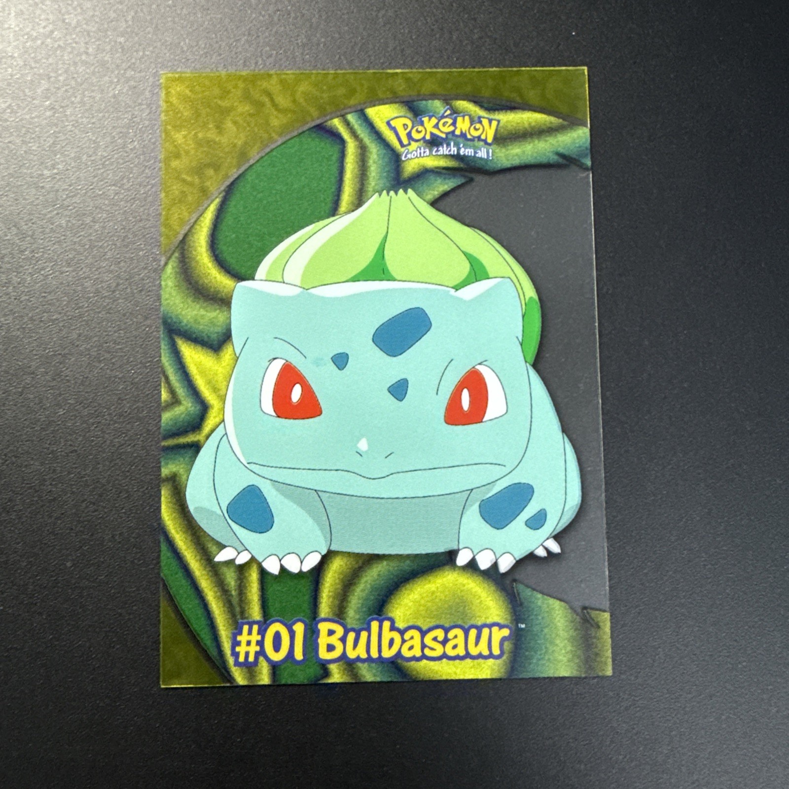 2000 TOPPS Pokemon #01 Bulbasaur PC2 TV Animation CLEAR see-through card NM
