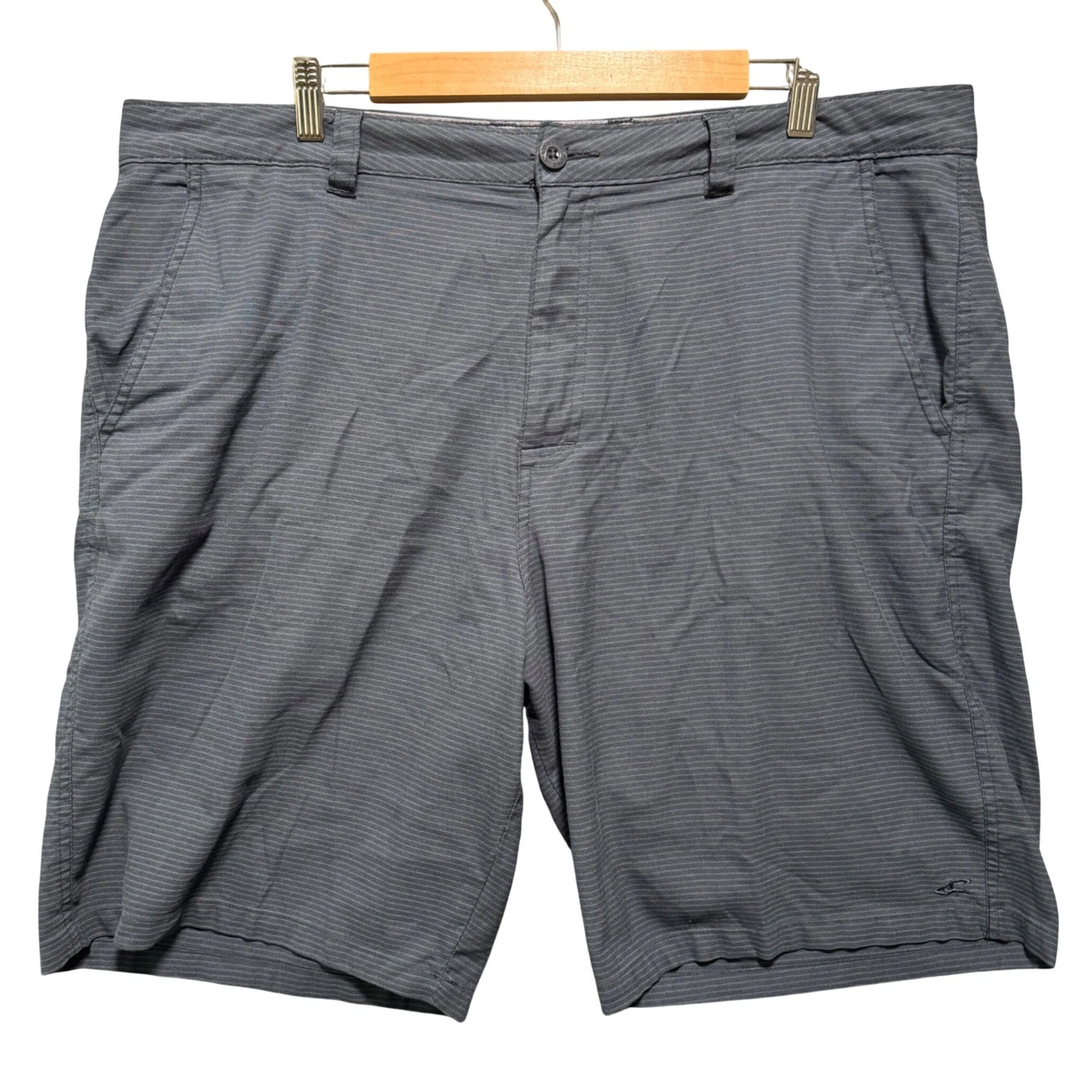 ONeill Hybrid Shorts Size 40 Mens Blue Striped Performance Walk Shorts Surf