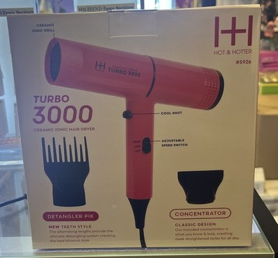 RED by Kiss Turbo 3000 Ceramic Ionic Hair Dryer