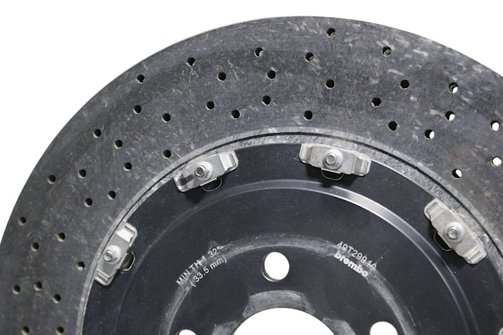McLaren 570S Rear Left Carbon Ceramic Brake Rotor 11C0772CP 2016 - 2021 OEM 3K