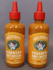 Melinda s Habanero Honey Mustard  Pepper Sauce and Condiment  12 oz Pack of 2