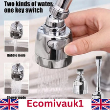 360° Faucet Extender Bendable Kitchen Sink Flexible Tap Spray Head Attachment