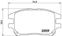 Bremsbelagsatz Vorne Akebono-System FüR Lexus Rx Mcu15 01-03