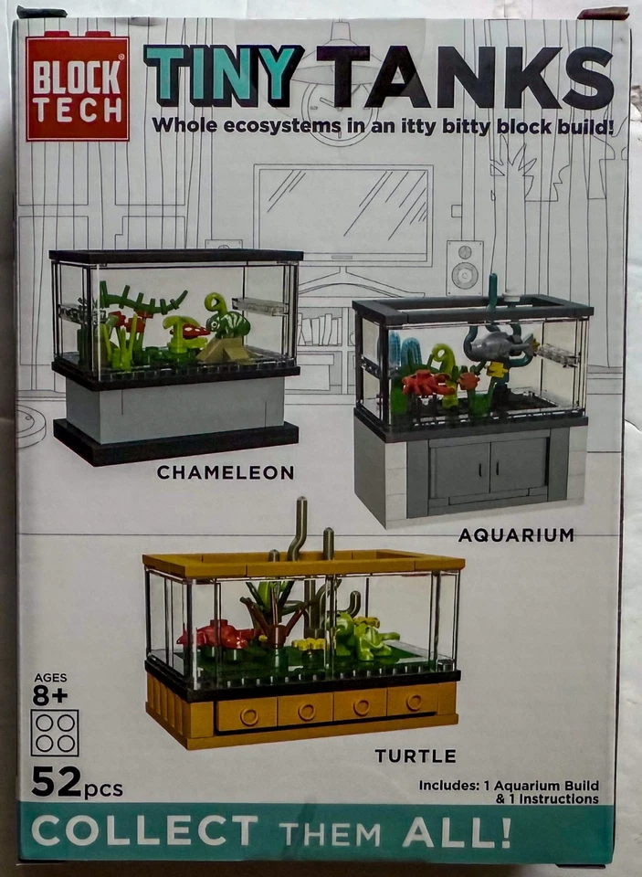 Block Tiny Tanks 水族箱 52 件 全新密封盒! — 第 3/4 张图片