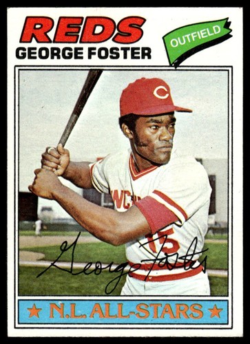 1977 Topps Nm George Foster Cincinnati Reds #347 | eBay